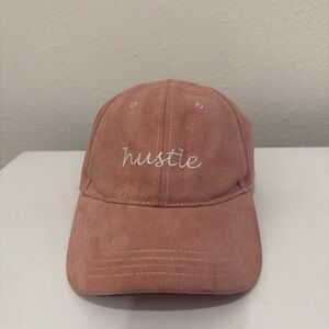 Pink 'Hustle' Embroidered Cap
